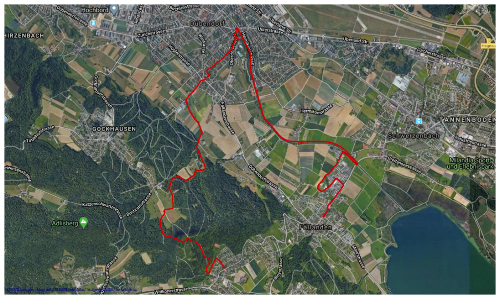Laufen Training Pfaffhausen Wald Fällanden Greifensee