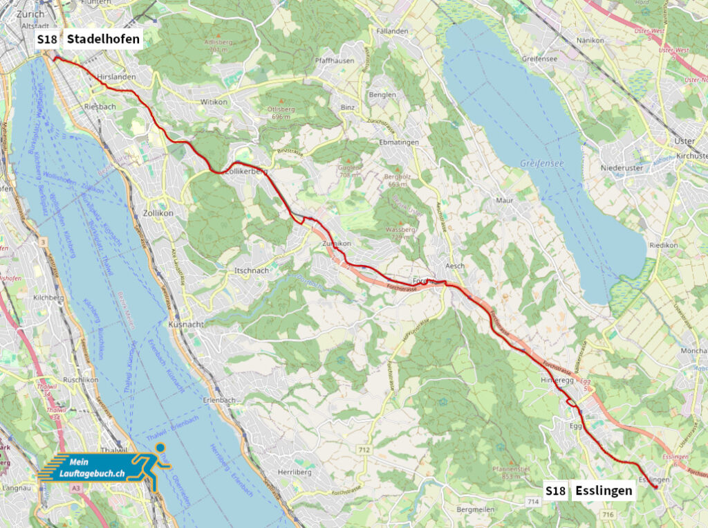 Laufen züritramlauf Zürich Forchbahn S18