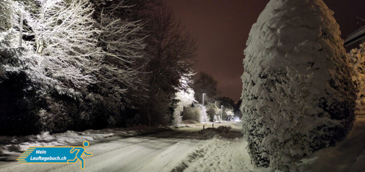 Laufen Winter Schneebedeckter Januar
